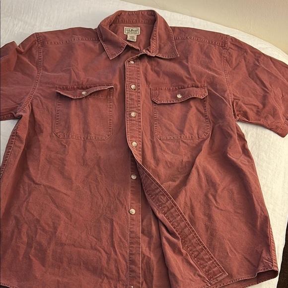 L.L. Bean Other - 100% Cotton Men's Rust Shirt Vintage